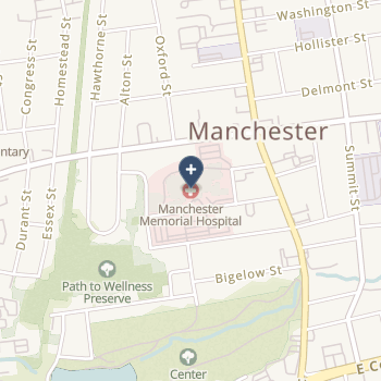 Manchester Memorial Hospital on map