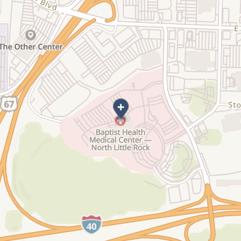 Baptist Health Medical Center North Little Rock on map