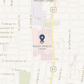 Mississippi Baptist Medical Center on map