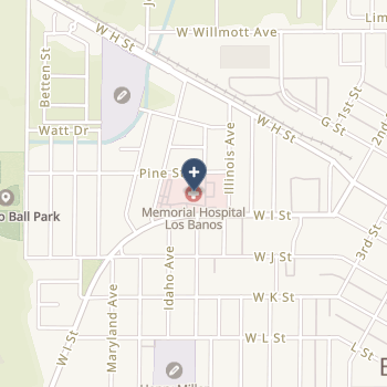 Memorial Hospital Los Banos on map