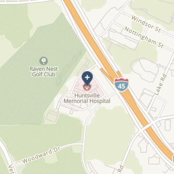 Huntsville Memorial Hospital on map