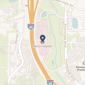 Mercy Hospital Northwest Arkansas on map