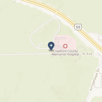 Crawford County Memorial Hospital on map