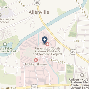 University Of s a Children's And Women's Hos on map