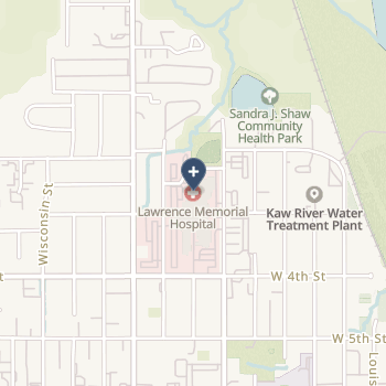 Lawrence Memorial Hospital on map