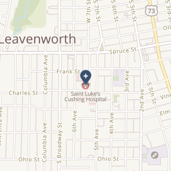 Saint Luke's Cushing Hospital on map