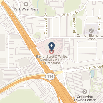 Baylor Scott & White Medical Center Grapevine on map