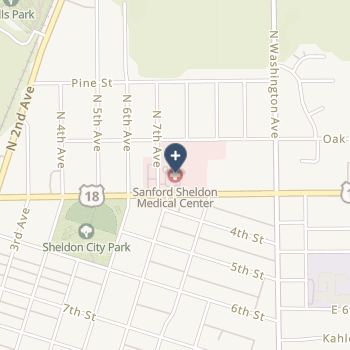 Sanford Sheldon Medical Center on map