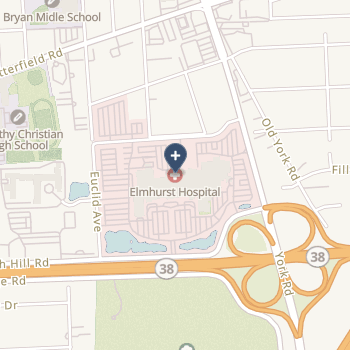 Elmhurst Memorial Hospital on map