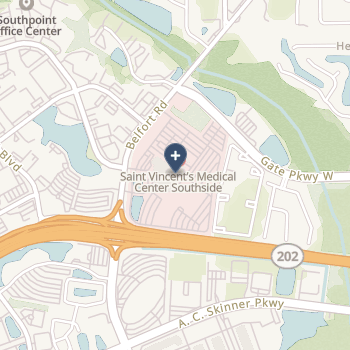 St Vincent's Medical Center Southside on map