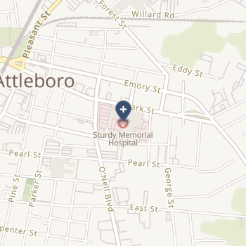 Sturdy Memorial Hospital on map