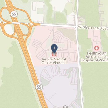 Inspira Medical Center Vineland on map