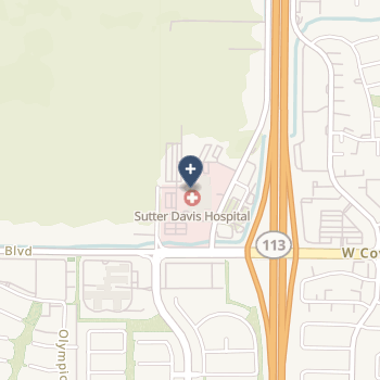 Sutter Davis Hospital on map