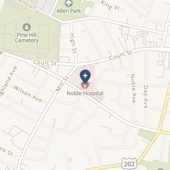 Baystate Noble Hospital on map