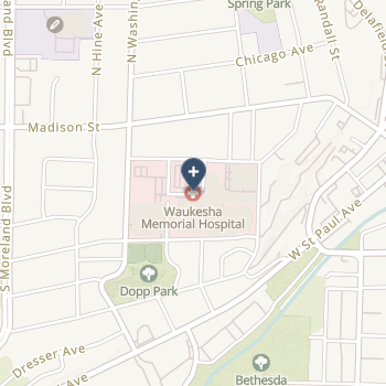 Waukesha Memorial Hospital on map