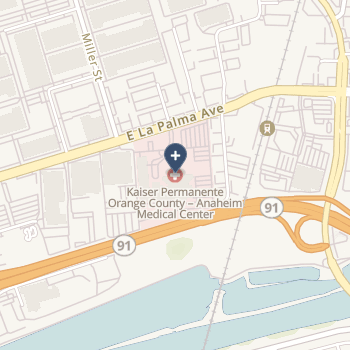 Kaiser Foundation Hospital - Orange County - Anahe on map