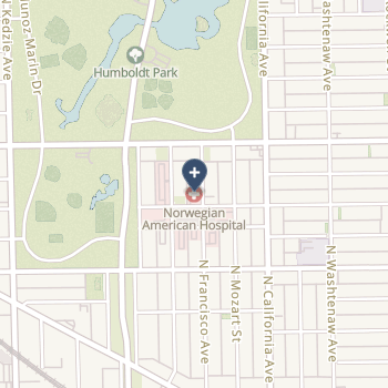 Norwegian-American Hospital on map
