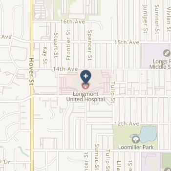 Longmont United Hospital on map