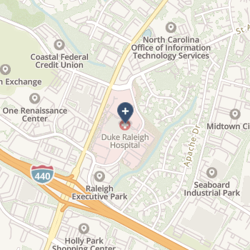 Duke Health Raleigh Hospital on map