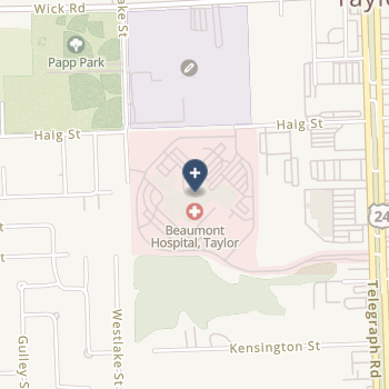 Beaumont Hospital - Taylor on map