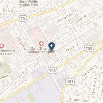 Saint Thomas Midtown Hospital on map