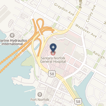 Sentara Norfolk General Hospital on map