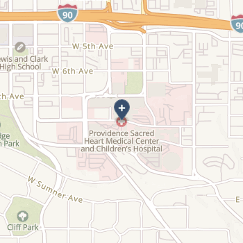 Providence Sacred Heart Medical Center on map