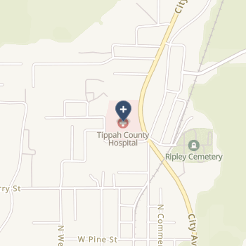 Tippah County Hospital on map
