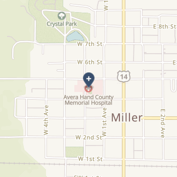 Avera Hand County Memorial Hospital And Clinic on map