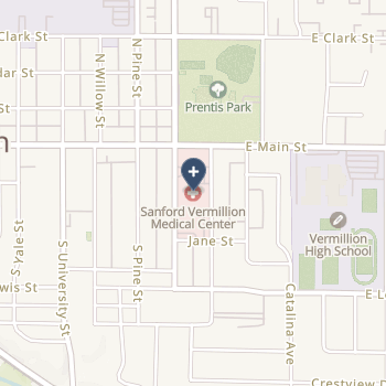 Sanford Vermillion Hospital on map