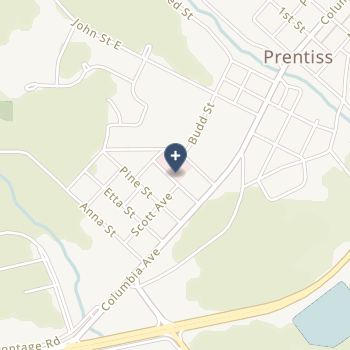 Jefferson Davis Community Hospital Cah on map