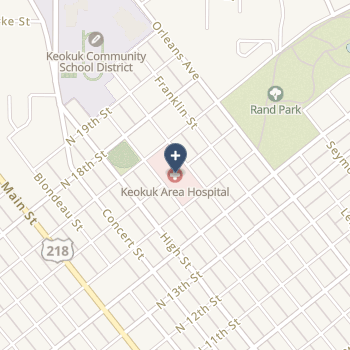Keokuk Area Hospital on map
