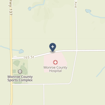 Monroe County Hospital on map