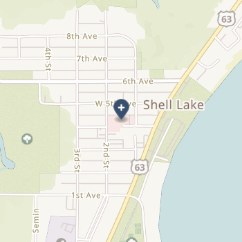 Indianhead Medical Center Shell Lake on map