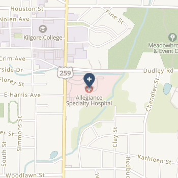 Allegiance Specialty Hospital Of Kilgore on map