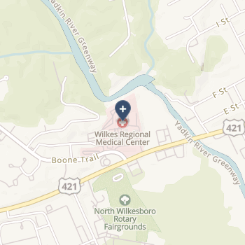 Wilkes Regional Medical Center on map