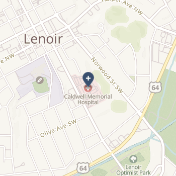 Caldwell Memorial Hospital on map