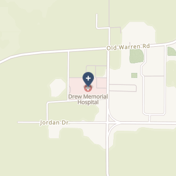 Drew Memorial Hospital on map