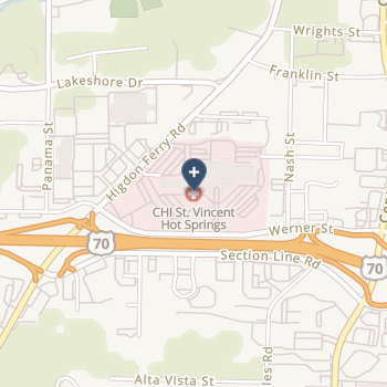 Chi St. Vincent Hospital Hot Springs on map
