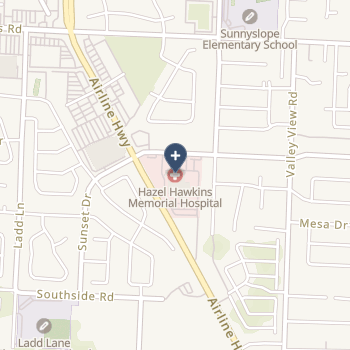 Hazel Hawkins Memorial Hospital on map