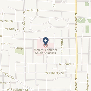Medical Center Of South Arkansas on map