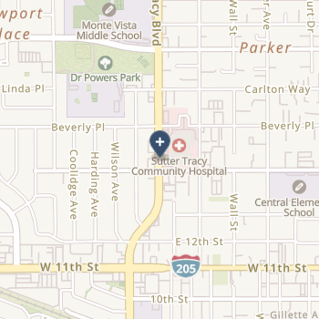 Sutter Tracy Community Hospital on map