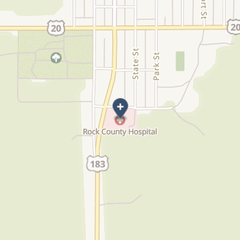 Rock County Hospital on map