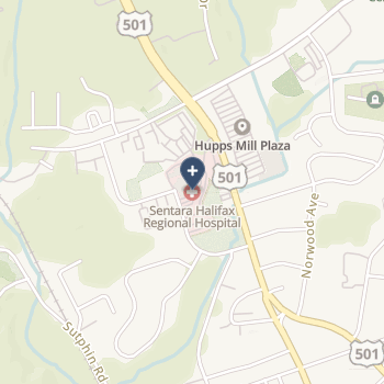 Sentara Halifax Regional Hospital on map