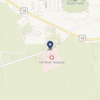Fall River Hospital - Cah on map