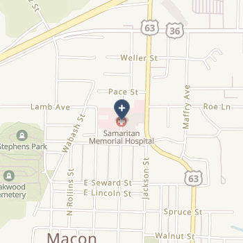 Macon County Samaritan Memorial Hospital on map