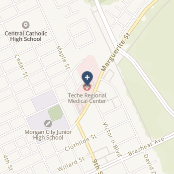 Teche Regional Medical Center on map