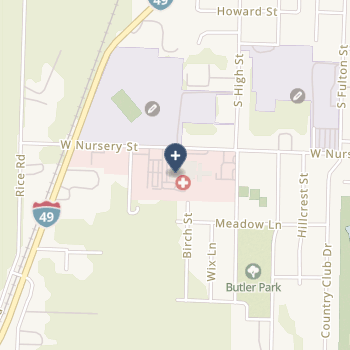 Bates County Memorial Hospital on map