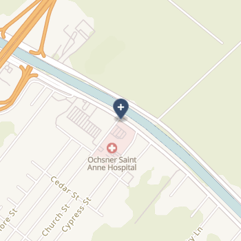 Ochsner St Anne General Hospital on map