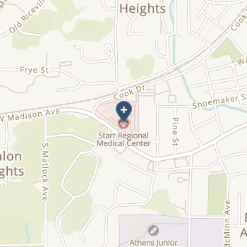 Starr Regional Medical Center Athens on map